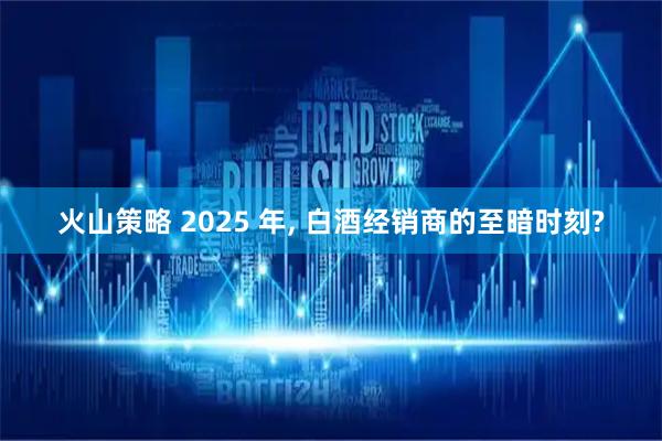 火山策略 2025 年, 白酒经销商的至暗时刻?