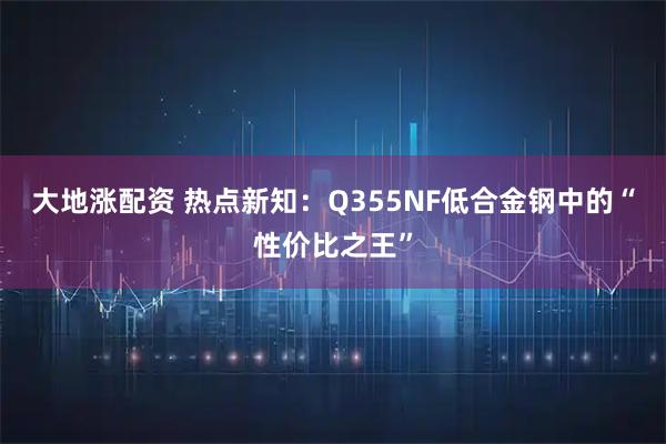 大地涨配资 热点新知：Q355NF低合金钢中的“性价比之王”